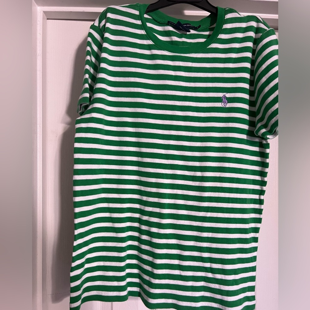 Polo Ralph Lauren sport Women’s Polo Cotton Pony Striped T Shirt